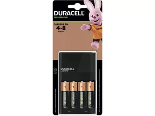 Carregador de Pilhas Recarregáveis AA e AAA - Duracell com 4 Pilhas AA