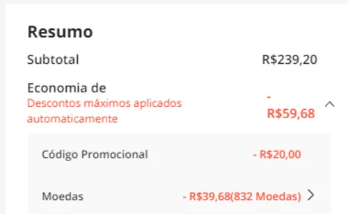 Imagem na descrição da promoção