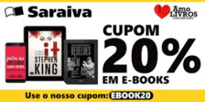 Ebook com 20% desconto Saraiva