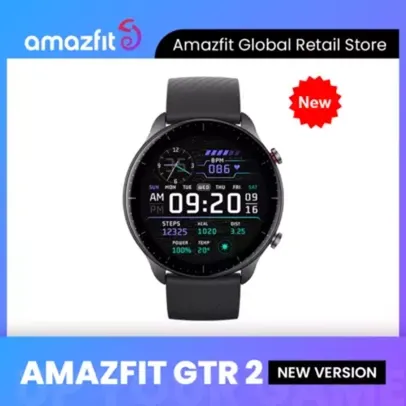 Smartwatch amazfit gtr 2, nova versão, com alexa, gps, oximetro, atende chamadas, monitora sono.