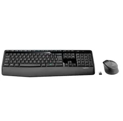 Teclado e mouse Logitech MK345 sem fio 1000DPI preto ABNT2 | R$170