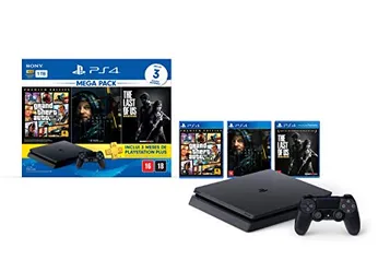 Console PlayStation 4 1TB Bundle Hits 9 - GTA V, Death Stranding, The Last Of Us - PlayStation 4