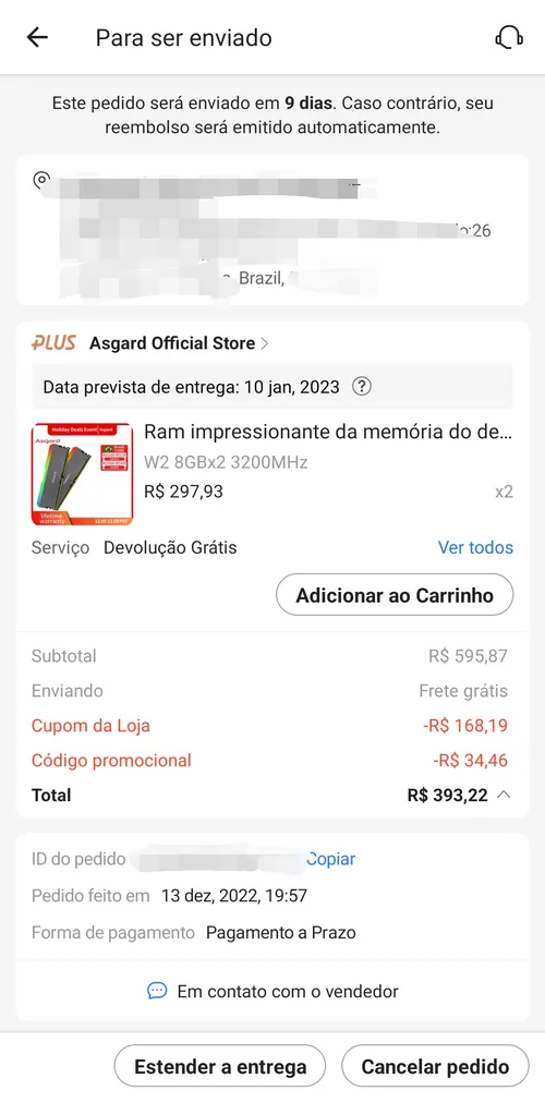 Imagem na descrição da promoção