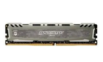 Memoria Crucial Ballistix Sport 8GB (1x8) DDR4 2666MHz Cinza, BLS8G4D26BFSBK