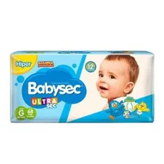 [Clube da Lu] Fralda Babysec Ultrasec Galinha Pintadinha G - 68 un. | R$40