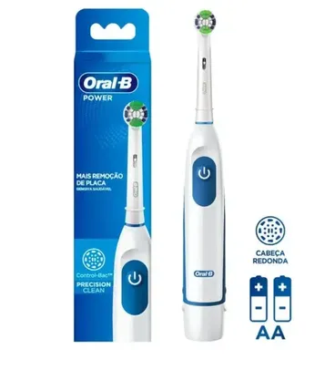 Escova Dental Elétrica Oral-B Pro-Saúde Power + 2 Pilhas