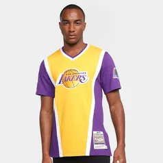 Camiseta Los Angeles Lakers Mitchell e Ness Active Jersey Masculina