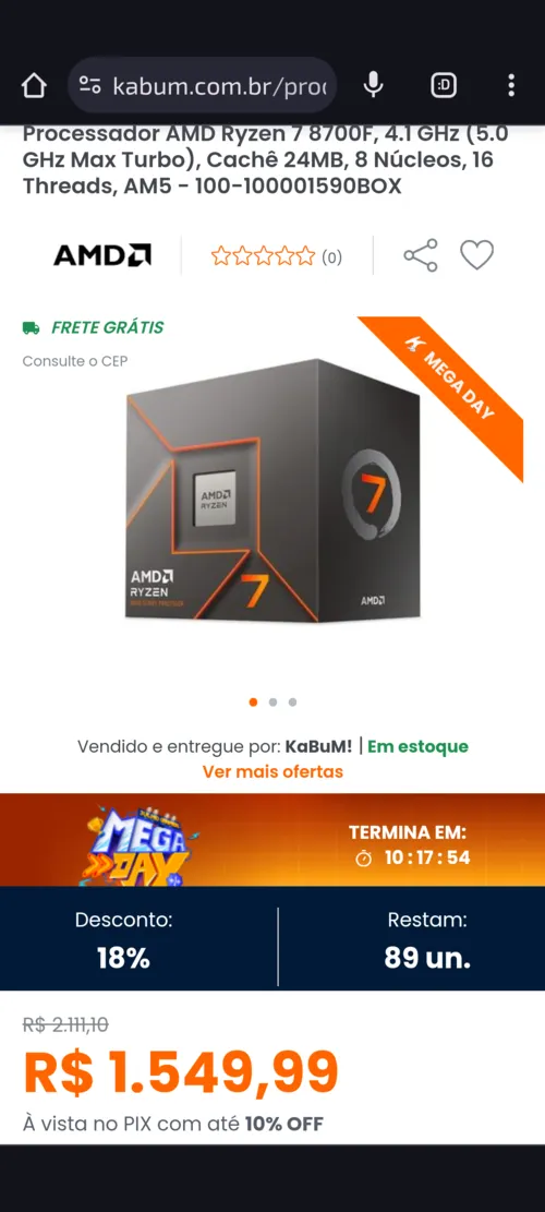 Imagem na descrição da promoção