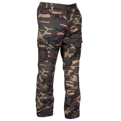 Calça masculina Steppe 300 Woodland Solognac