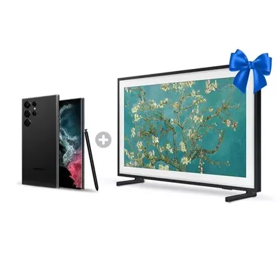 Combo Galaxy S22 Ultra 256GB + Samsung Smart TV 32" QLED The Frame 2023 32LS03C