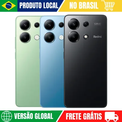 [DoBrasil] Smartphone Xiaomi Redmi Note 13 4G 6/128GB  Versão global