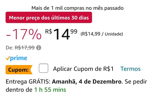 Imagem na descrição da promoção