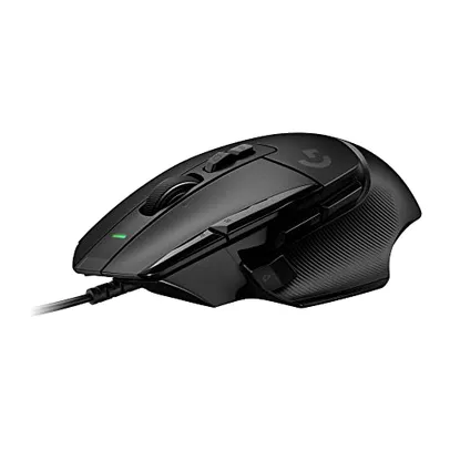 Mouse Gamer Logitech G502 X com Switch LIGHTFORCE, 13 Botões Programáveis, Sensor HERO 25K, Compatível com PC/ macOS/ Windows - Preto