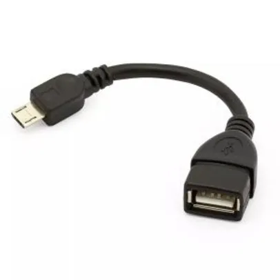 Adaptador USB fêmea para micro USB macho - R$ 1,00