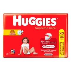 Fralda Huggies Supreme Care Tamanho XG 140 Fraldas Descartáveis