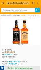 Kit Whisky Jack Daniels & Jack Daniels Honey - 1lt cada