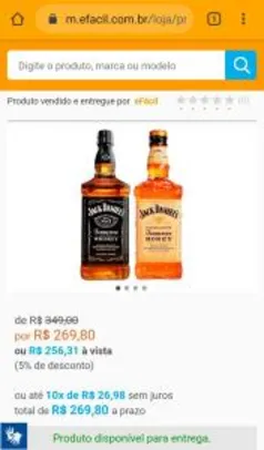 Kit Whisky Jack Daniels & Jack Daniels Honey - 1lt cada