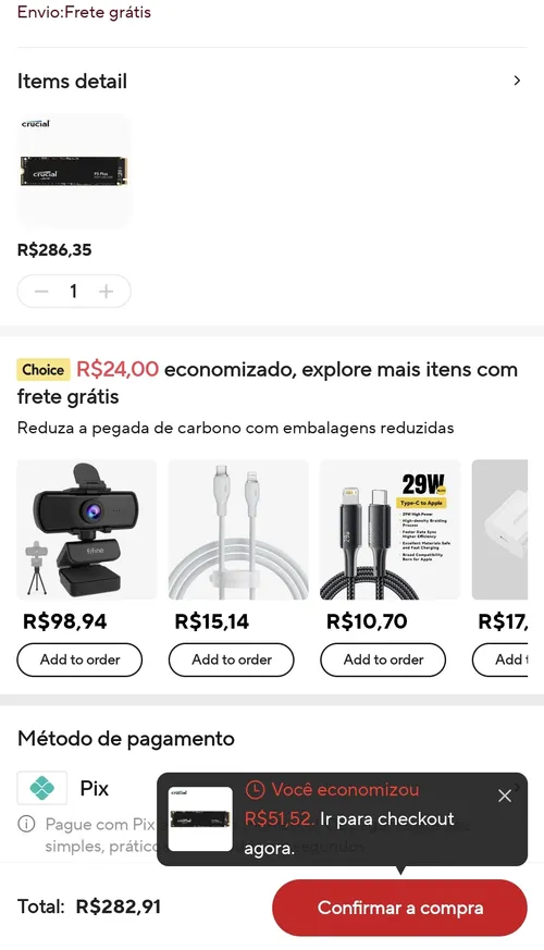 Imagem na descrição da promoção