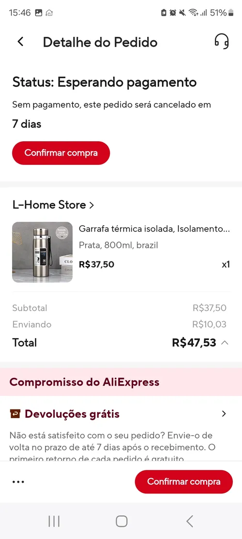 Imagem na descrição da promoção