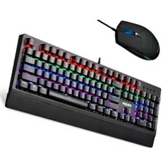 Kit Pc Gamer Teclado Mecânico e Mouse Led - Philips | R$ 249