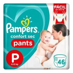 Fralda Descartável Pampers Pants P 46 Unidades