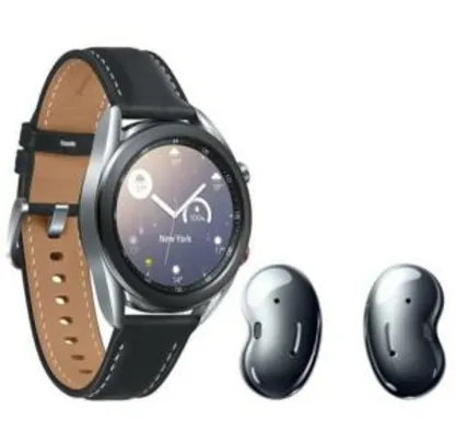 Saindo por R$ 2400: Smartwatch Samsung Galaxy Watch3 41mm LTE + Fone de Ouvido Samsung Galaxy Buds Live | R$ 2.400 | Pelando