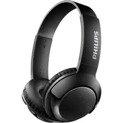 Fone de Ouvido Philips Bluetooth Preto Sem Fio Shb3075bk/00 Bass+ On Ear