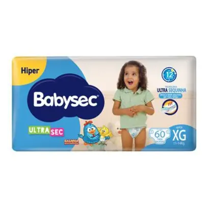 [LV 2 OU MAIS] Fralda Babysec Hiper Galinha Pintadinha XG 60 Unidades