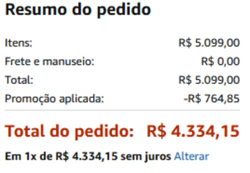 Imagem na descrição da promoção