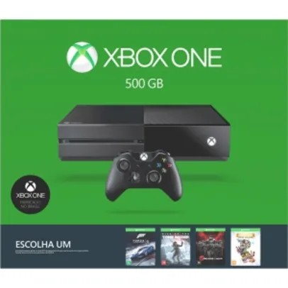 Console Xbox One 500GB Microsoft + Jogo Escolha Seu Game (Via Download)