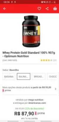 [APP] Whey Protein Optimun Nutrition 907g