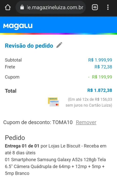 Imagem na descrição da promoção