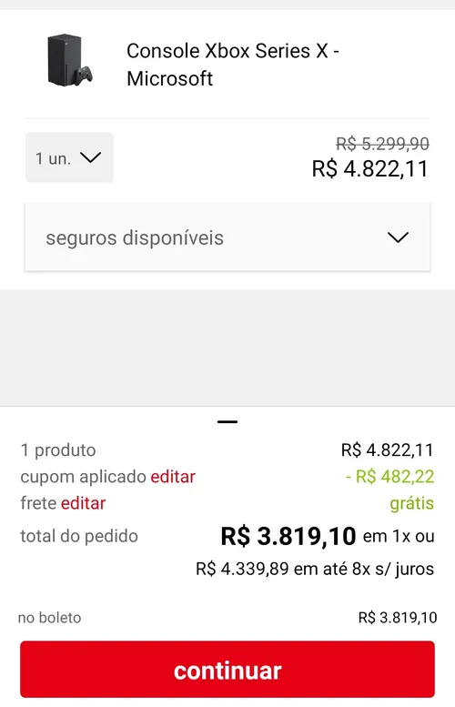 Imagem na descrição da promoção