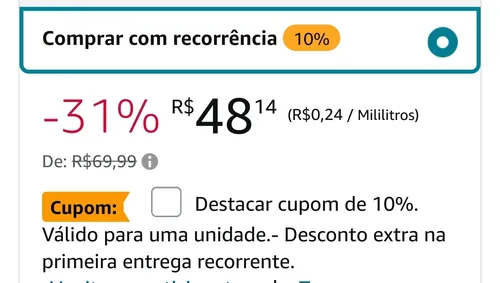 Imagem na descrição da promoção