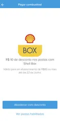 [Usuários Selecionados] R$10 OFF em Abastecimentos acima de R$80 nos Postos Shell