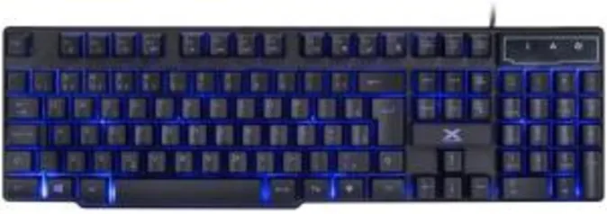 [PRIME] Teclado USB Gamer Vx Gaming Hydra 107 Teclas + 12 Multimídia com Backlight em 03 Cores Sensacao Tecla Mecanica, Vinik, 25370