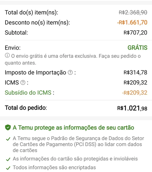 Imagem na descrição da promoção