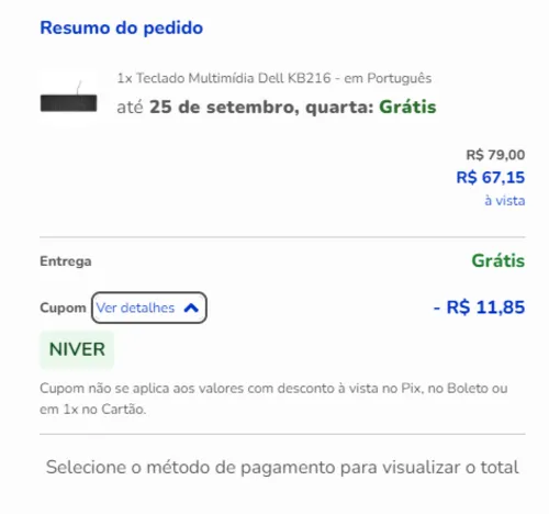 Imagem na descrição da promoção