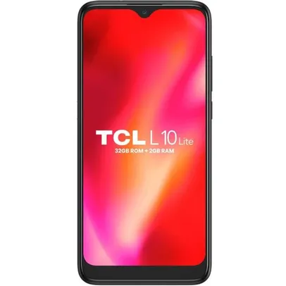 Smartphone TCL L10 LITE Cinza Titânio Tela 6.22 Dual 4G 32GB + 2GB Ram Octa-Core Câmera Dupla + Capa e Película Originais