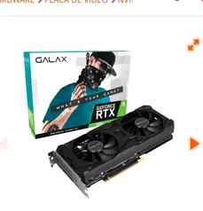 Placa de Vídeo Galax NVIDIA GeForce RTX 3060 (1-Click OC), LHR, 12GB, GDDR6, DLSS, Ray Tracing, 36NOL7MD1VOC