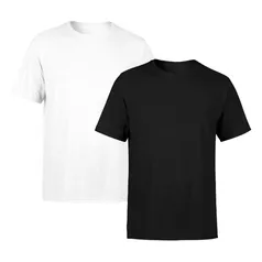 Kit 2 Camisetas AMGK Masculina Lisa Premium 100% Algodão