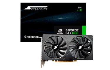 Placa de Vídeo SuperFrame GeForce GTX 1650, 4GB, GDDR6, 128bit