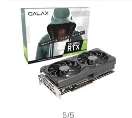 Placa de Vídeo Galax NVIDIA GeForce RTX 3070 1-Click OC 8GB GDDR6 256 Bits HDMI/DP 37NSL6MD2KCH 