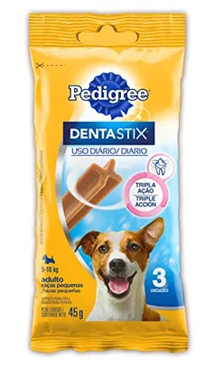 [PRIME+SUPER] Petisco Pedigree Dentastix Cuidado Oral Para Cães Adultos Raças Pequenas 3 Unidades