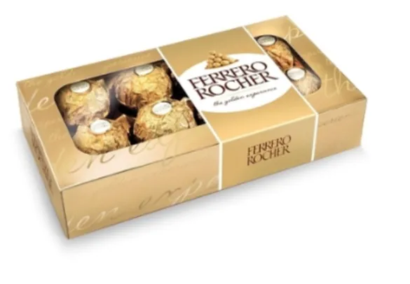 [APP]Bombom Ferrero Rocher, 8 Unidades, 100g | R$10