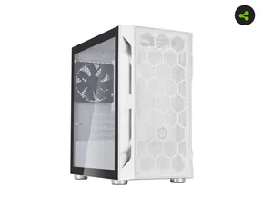 Gabinete Gamer SilverStone Fara H1M, Mini Tower, Vidro Temperado, White, Micro-ATX, Sem Fonte, Com 1 Fan, SST-FAH1MW-G