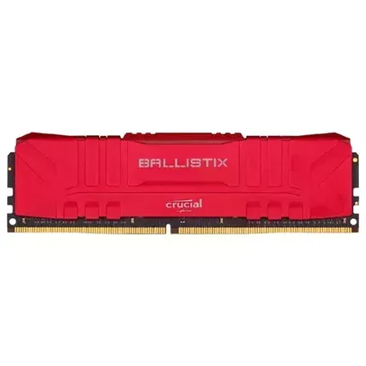 Memória Crucial Ballistix, 8GB, 3200MHz, DDR4, CL16, Vermelho - BL8G32C16U4R