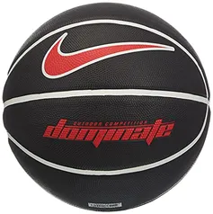 Bola de Basquete Dominate 8P Nike 7 Preta/Branca/Vermelha