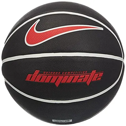 Bola de Basquete Dominate 8P Nike 7 Preta/Branca/Vermelha