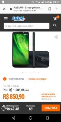 Smartphone Motorola Moto G6 Play XT1922 - R$851